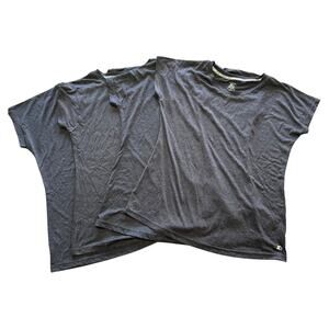 Starter Dri-Star Authentic Ladies Shirts Bundle Size Large Dark Grey Lot of 4